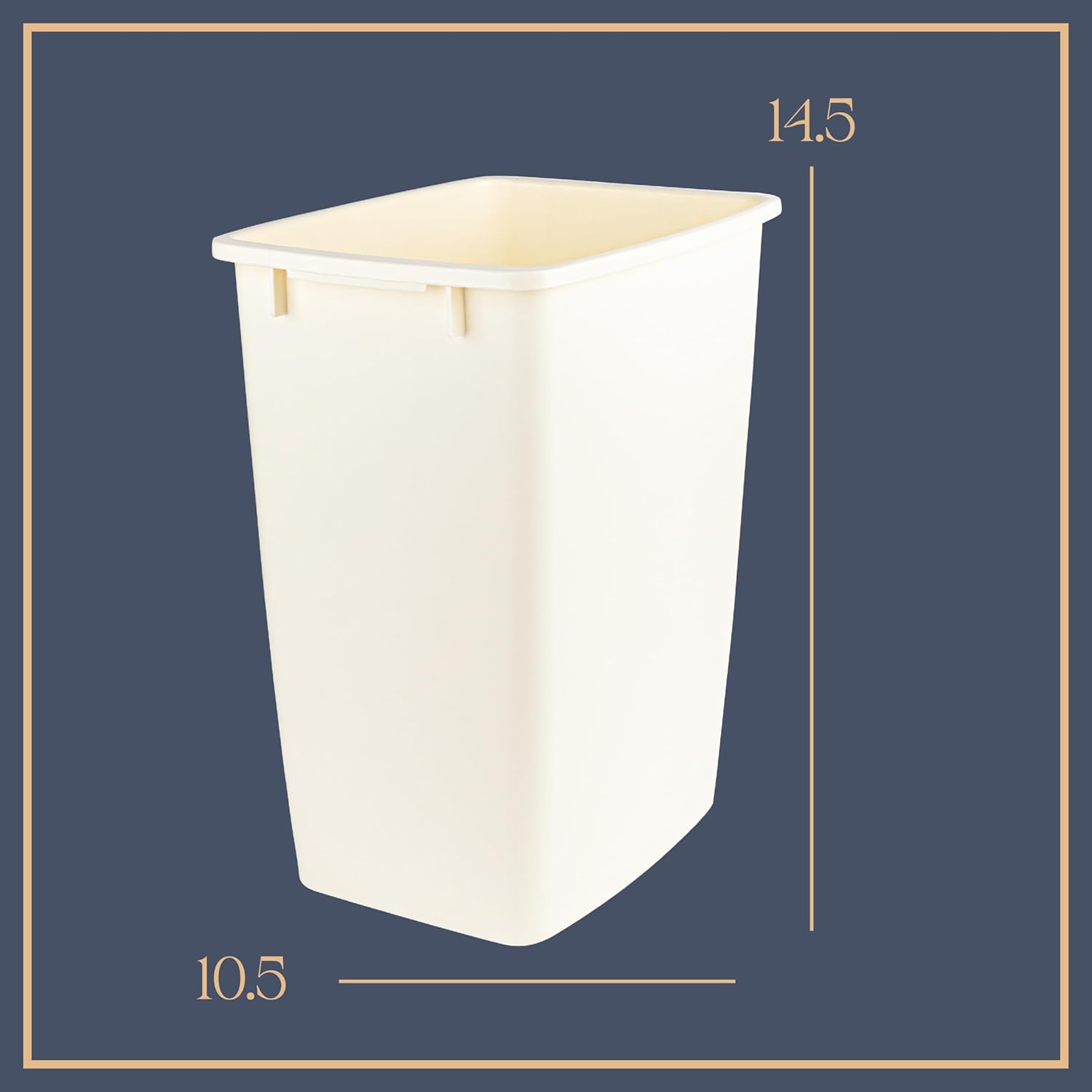 Pull Out Trash Can for Under Cabinet - Install Length or Widthwise-Anti Rust Chrome Finish