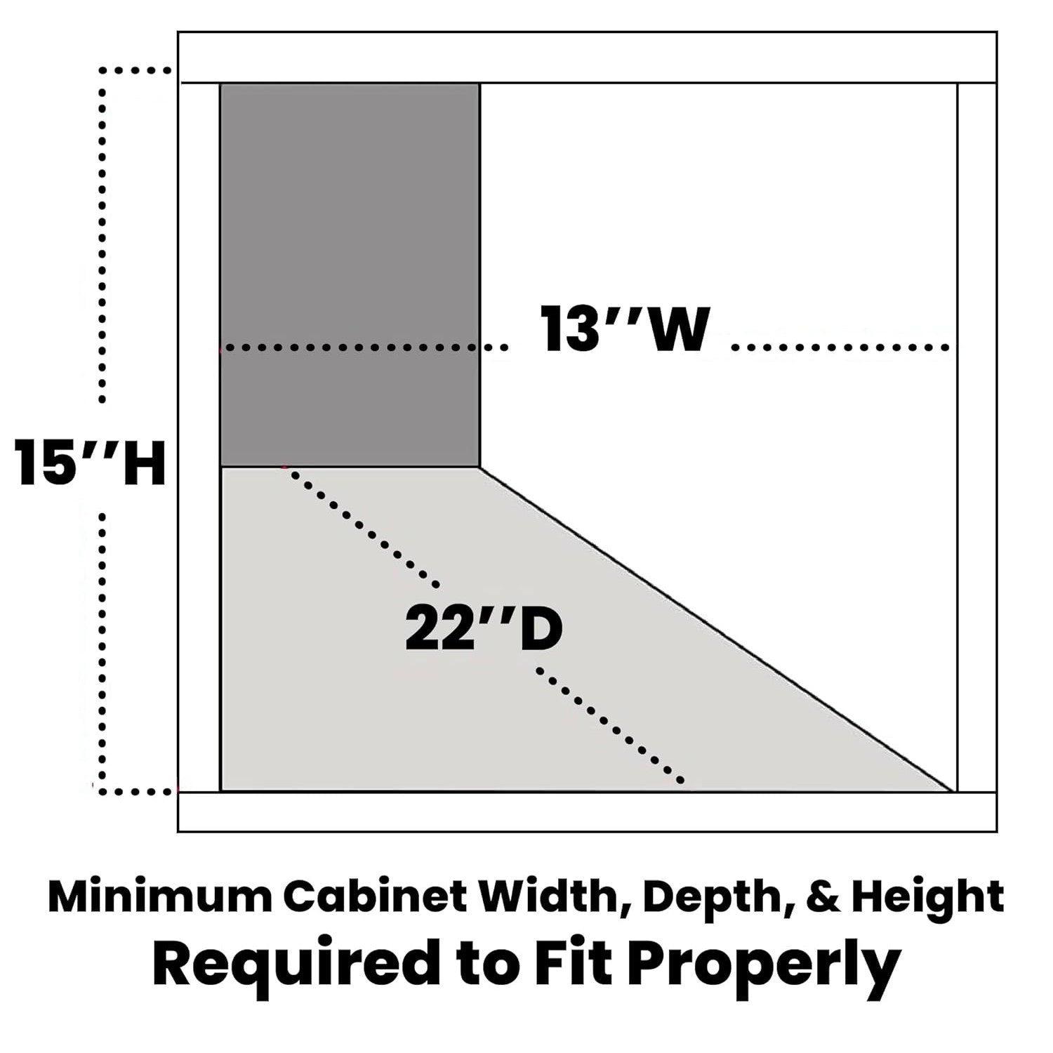 Pull Out Trash Can Under Cabinet- Trash Can Not Included, Heavy Duty- fits cans up to 10" x 20"